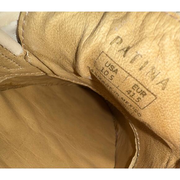 Portland Patina Leather Chunky Loafers - Bone - size 10.5 - S12 - Picture 8 of 12